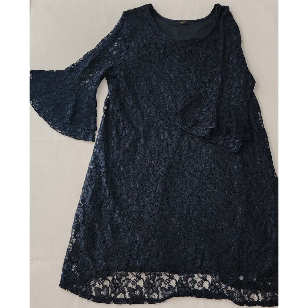 Espresso Navy Blue lace womens dress